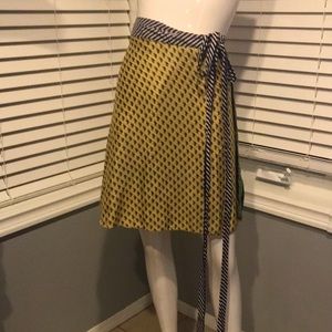 Silk wrap skirt